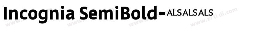 Incognia SemiBold字体转换